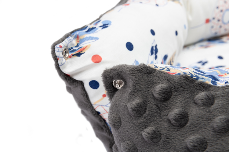 Baby nest Minky – dream catchers graphite - Image 3