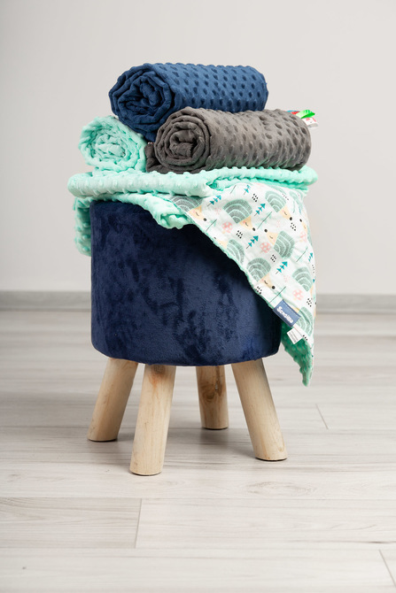 Light Minky Blanket – dream catchers graphite - Image 9