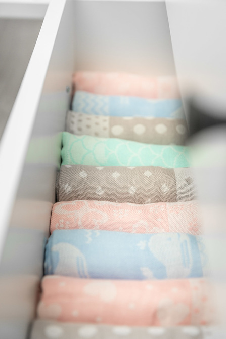 Bamboo and cotton diaper – latte owls - Image 3