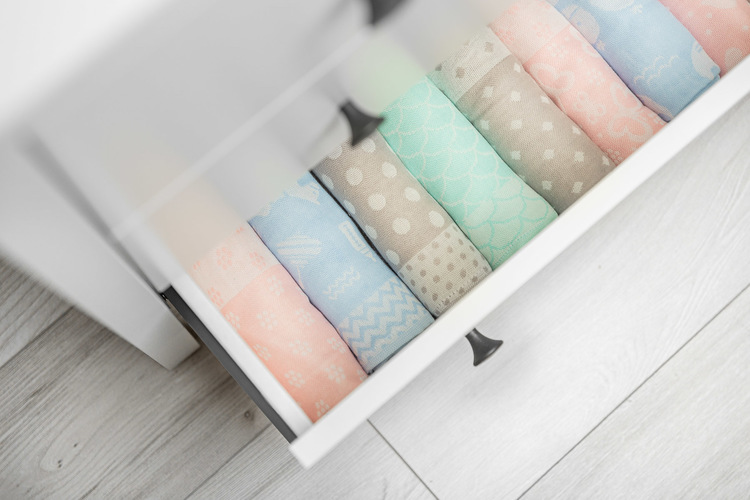 Bamboo and cotton diaper – latte owls - Image 5