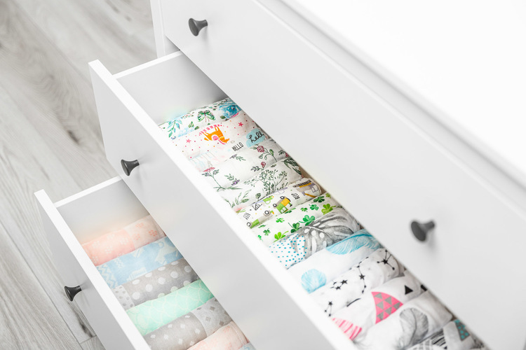 Bamboo and cotton diaper – latte owls - Image 8