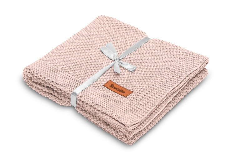 Knitted Blanket – pink - Image 2