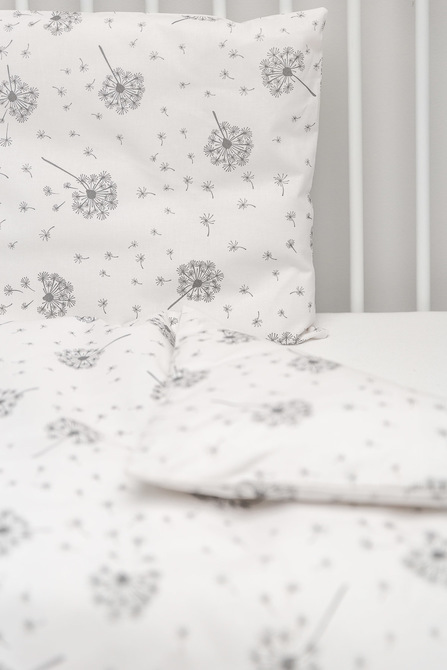 2-pieces 100×135 cm Bed SHEETS – dandelion white - Image 3