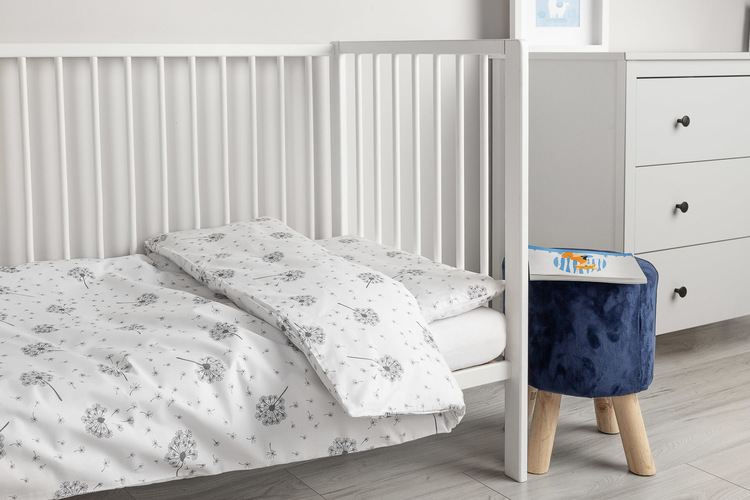 2-pieces 100×135 cm Bed SHEETS – dandelion white - Image 5