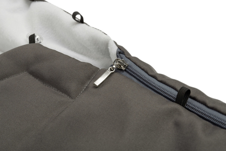 Romper Bag for Pushchair– graphite polar fleece (95x40) - Image 5