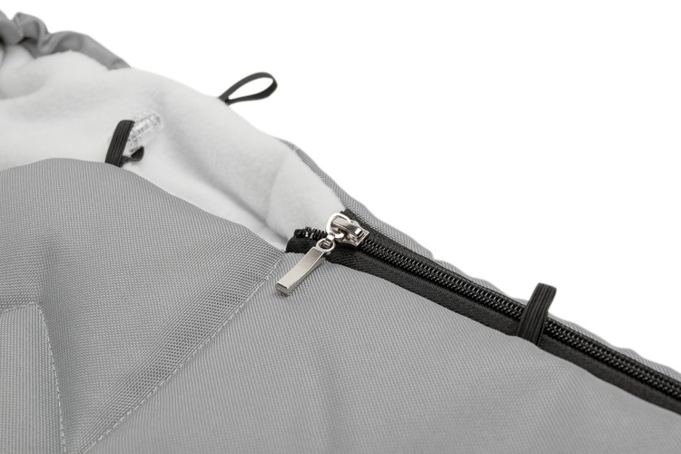 Romper Bag for Pushchair– light grey polar fleece (95x40) - Image 5