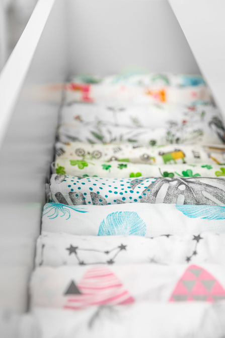 Muslin diaper 70x80 – forest white - Image 8