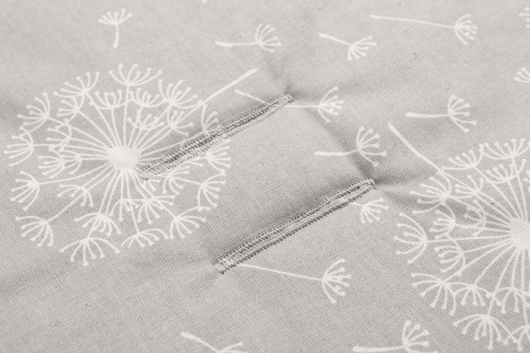 PUSHCHAIR BASIC LINER - DANDELIONS GREY - Image 3