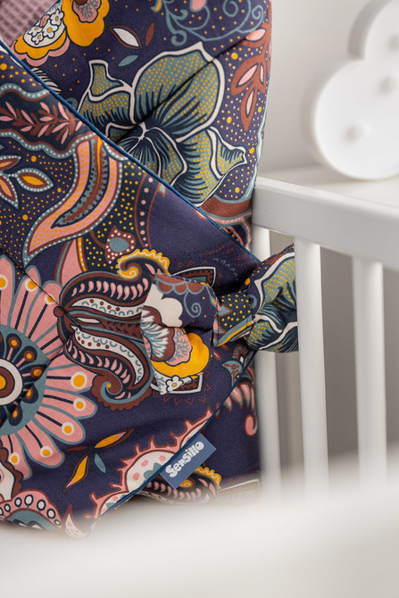 Baby Wrap/Baby Bunting Waffle – boho dusty rose - Image 6