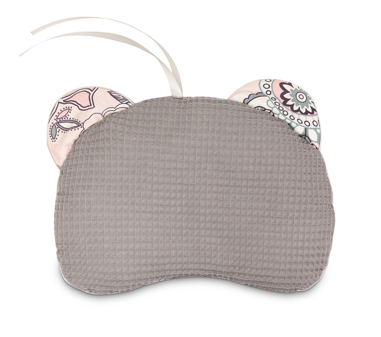 Pushchair pillow Bear – Waffle India graphite – Bild 2