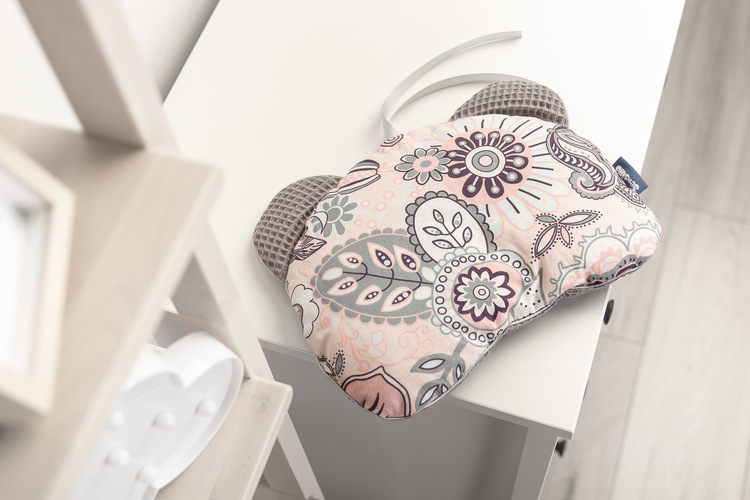 Pushchair pillow Bear – Waffle India graphite – Bild 3