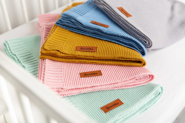 Bamboo and cotton blanket – mustard - Image 2