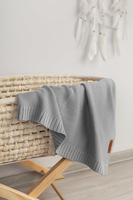 Bamboo and cotton blanket – grey - Image 8