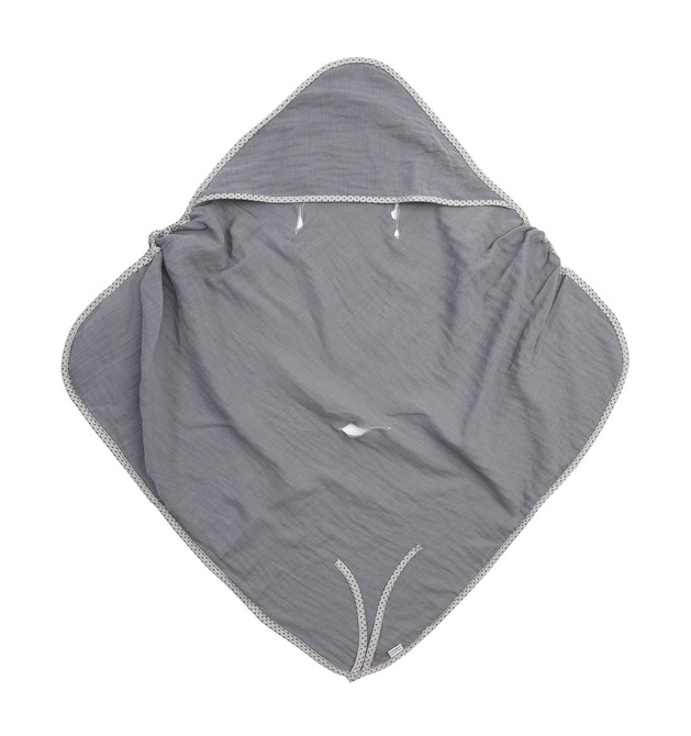 Child seat muslin swaddle blanket for summer – graphite – Bild 2