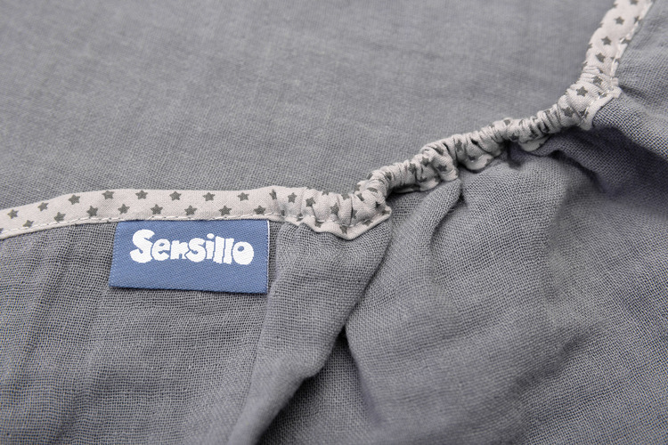 Child seat muslin swaddle blanket for summer – graphite – Bild 4