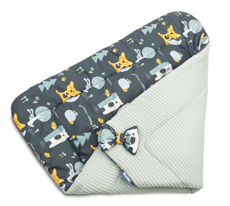 Baby Wrap/Baby Bunting Waffle – clearing mint - Image 3