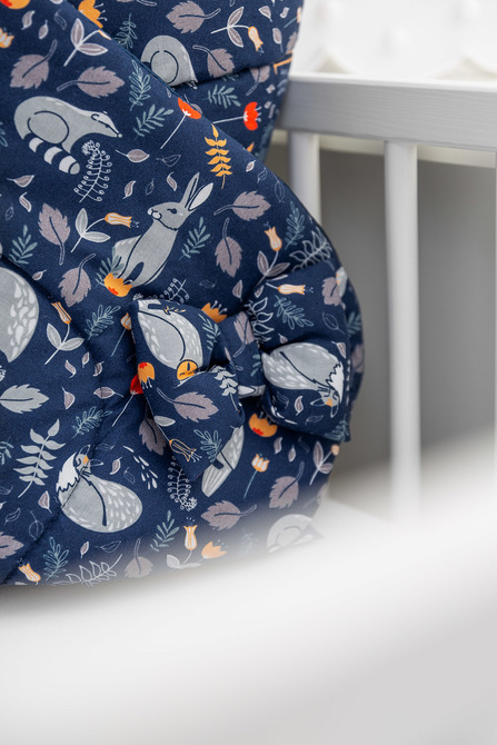 BABY WRAP/BABY BUNTING WAFFLE - ANIMAL LAND GREY - Image 6