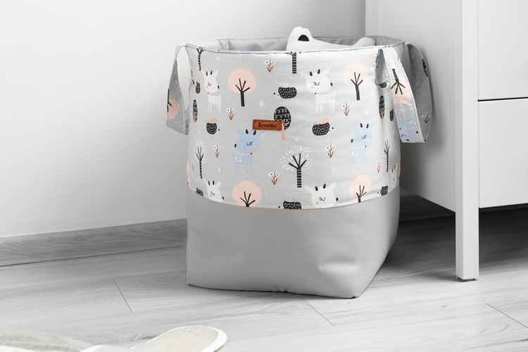 BASKET FOR TOYS MEDIUM - DEERS GREY – Image 7