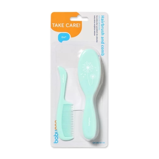 567/03 brush and comb natural soft bristles BabyOno - Image 2