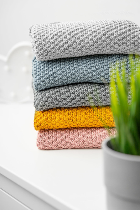 HOODED SWADDLE BLANKET 100% BAMBOO GIFT MUSTARD – Bild 2