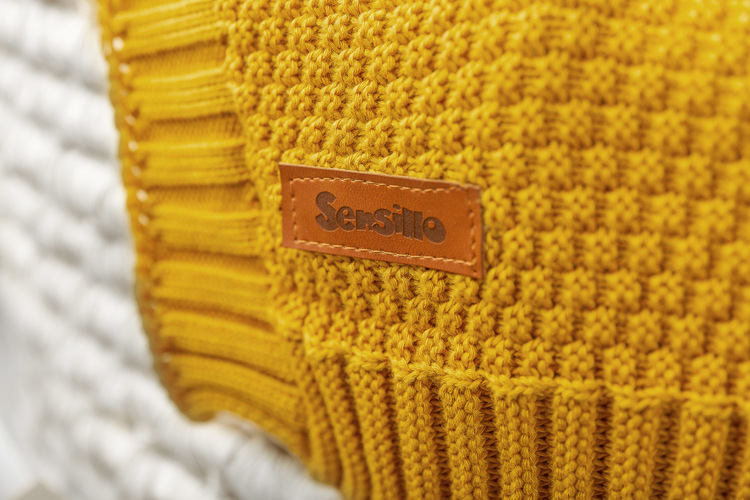 HOODED SWADDLE BLANKET 100% BAMBOO GIFT MUSTARD – Bild 6