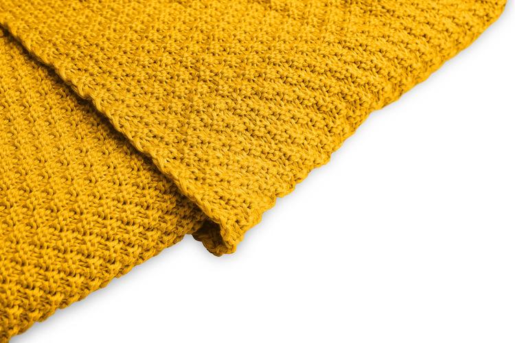 HOODED SWADDLE BLANKET 100% BAMBOO GIFT MUSTARD – Bild 8