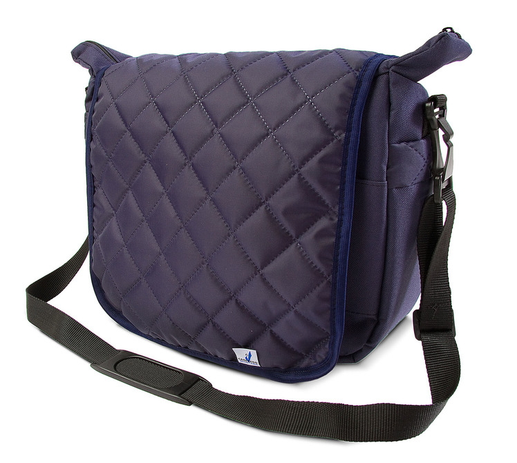 Quilted mama bag for strollers NAVY - Image 6