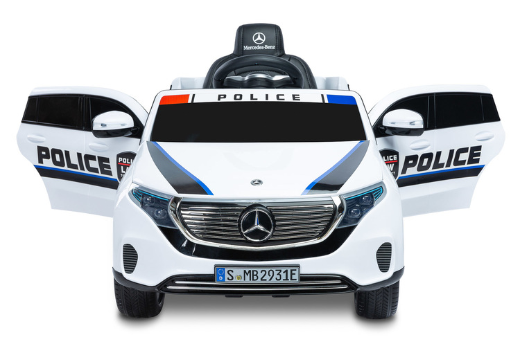 BATTERY RIDE-ON VEHICLE MERCEDES BENZ EQC POLICE WHITE - Image 7