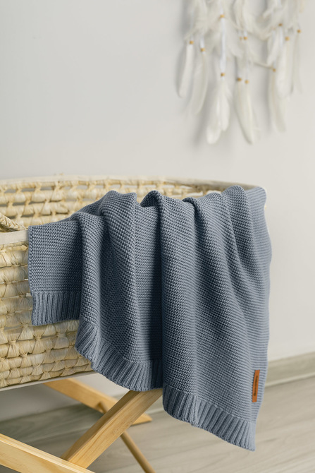 Bamboo and cotton blanket – JEANS - Image 2