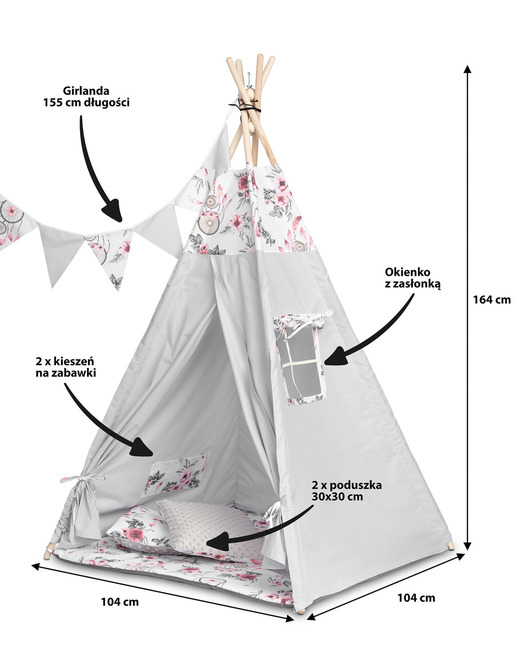 TIPI TENT DREAM CATCHERS PINK - Image 3