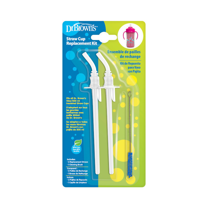 TC074 REPLACEABLE STRAW FOR THERMAL MUG 300 ML 2-PACK - Image 2