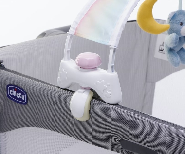 143283 PANEL / COT, RAINBOW SKY PINK - Afbeelding 3