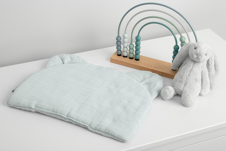 Muslin pushchair pillow – GREY - Image 2