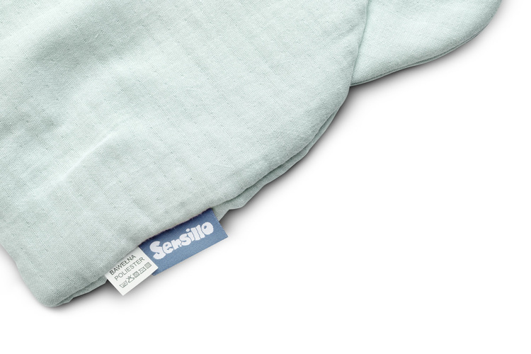 Muslin pushchair pillow – GREY - Image 5