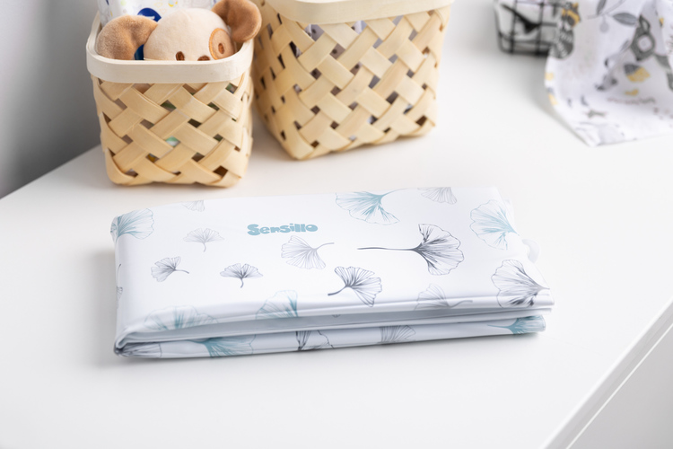 Tourist mat/changing mat – botanical blue - Image 4