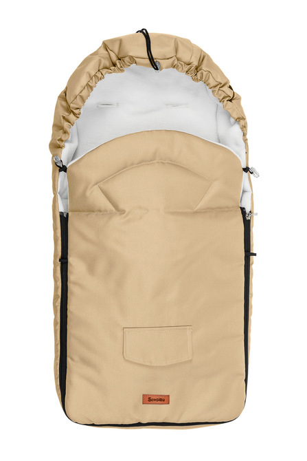 Romper Bag for Pushchair– cappuccino polar fleece (95x40) - Image 2