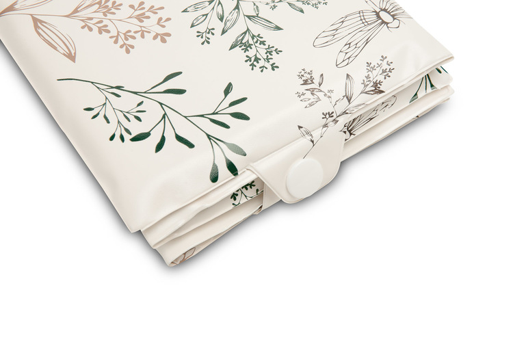 Tourist mat/changing mat – botanical FIREFLIES - obrazek 2