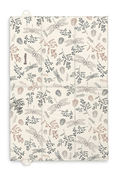 Tourist mat/changing mat – botanical FIREFLIES - obrazek 3