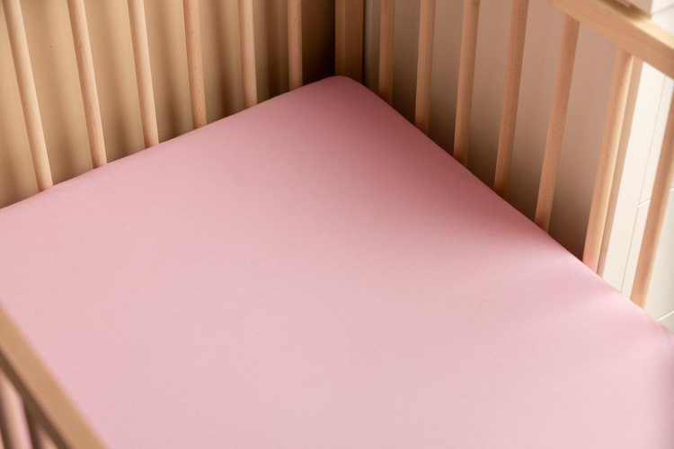 BED SHEET JERSEY DELUXE PINK 120x60 - Afbeelding 3