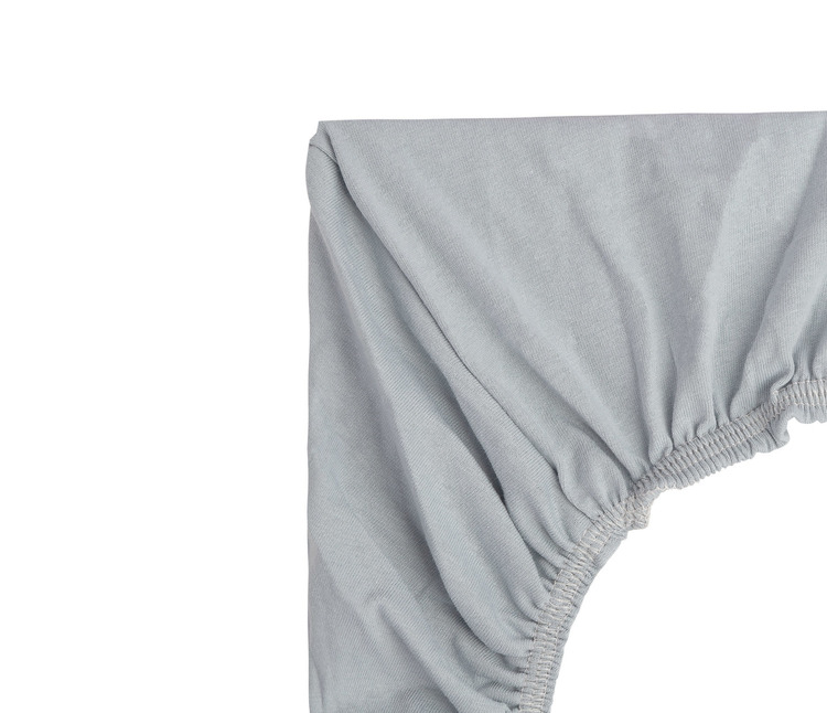 Bamboo bedsheet for cradle Gray 90x40 - Image 3