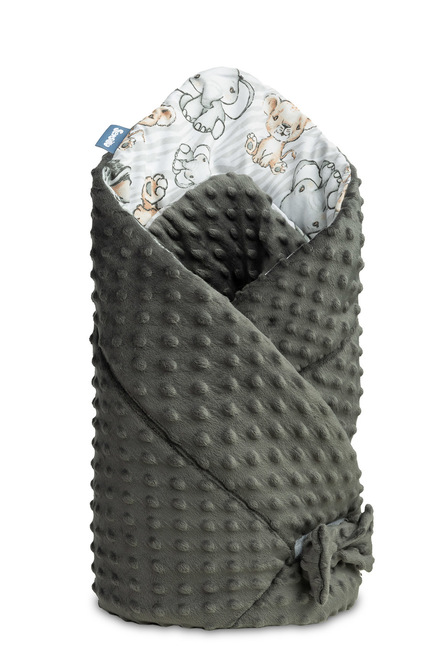 MINKY SAFARI/GRAPHITE CONE 75x75 – Image 2