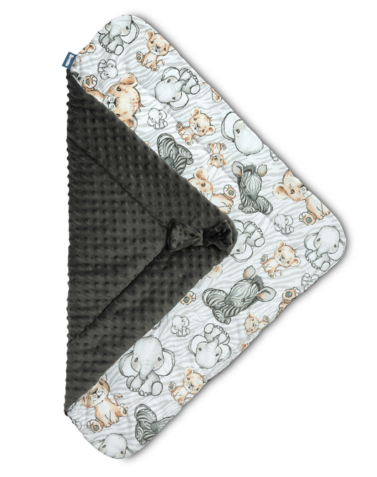 MINKY SAFARI/GRAPHITE CONE 75x75 – Image 3