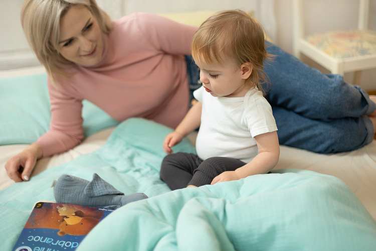 2-element MUSLIN bedding DUSTY ROSE 100x135 cm - Image 6