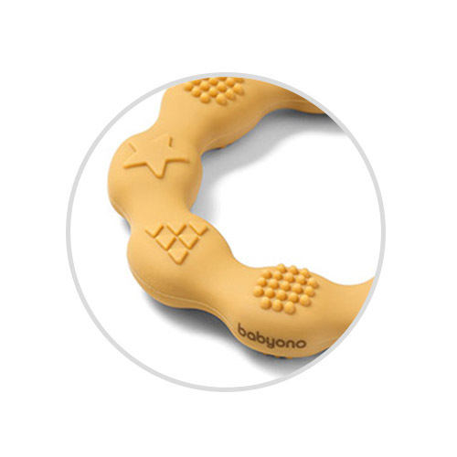 825/01 Silicone teether RING Yellow – Bild 5