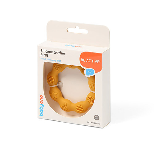 825/01 Silicone teether RING Yellow – Bild 7