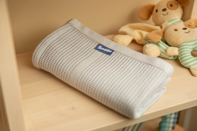 OPENWORK BLANKET LULU LIGHT GRAY - Image 7