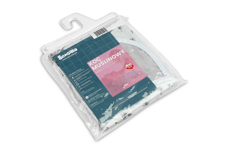 MUSLIN BLANKET DANDELIONS / ASH 80x100cm - Image 2