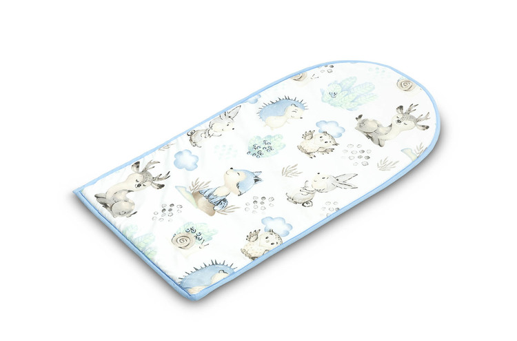 BABY NEST VELVET 80X45 STROLL BLUE - Image 3