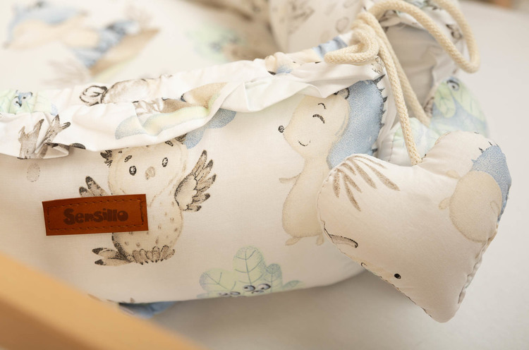 BABY NEST VELVET 80X45 STROLL BLUE - Image 6