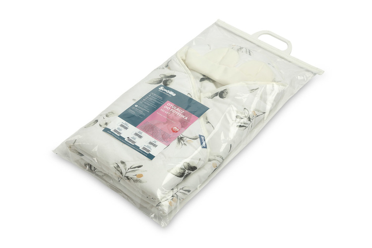 VELVET CARRY-COT SWADDLE BLANKET XL OLIVE CREAMY - Afbeelding 5